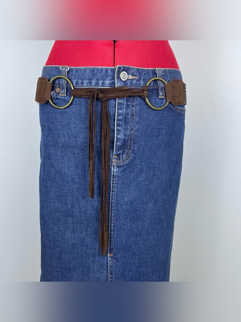 Y2K Boho Fringe Belt
